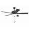 Craftmade Lighting Craftmade Lighting Eos Classic Bronze LED Ceiling Fan with Light ECF211CBZ5-CBZWLN