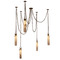 Kalco Lighting Kalco Lighting Flint Winter Brass LED Swag Light with Cylindrical Shade 519275WB