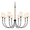Quoizel Lighting Quoizel Lighting Bayside Matte Black & Natural Rope Chandelier BYL5039MBK