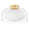 Mitzi by Hudson Valley Mitzi Kinsley Aged Brass Single Light Flush Mount H746501-AGB