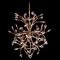 Allegri Lighting Allegri Crystal Fiore Pearlized Antique Brass Chandelier 041451-065-FR001