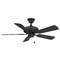 Fanimation Fans Fanimation Fans Edgewood 44 Black Ceiling Fan Without Light FP9044BLW