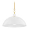 Mitzi by Hudson Valley Mitzi Alana Large Aged Brass Ceramic White Pendant H769701L-AGB/GWH