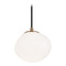 Matteo Lighting Matteo Lighting Melotte Aged Gold Brass Mini-Pendant Light with Abstract Shade C63601AGOP