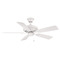 Fanimation Fans Fanimation Fans Edgewood 44 Matte White Ceiling Fan Without Light FP9044MWW
