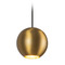 Kuzco Lighting Kuzco Lighting Faria Brushed Gold LED Mini-Pendant Light with Globe Shade TRP26903-BG