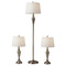 Adesso Home Lighting Adesso Home Glendale Brushed Steel Table and Floor Lamp Set 1583-22