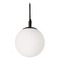 AFX Lighting Afx Lighting Loretto Black Mini-Pendant Light with Globe Shade LRTP07MBBK