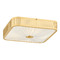 Hudson Valley Lighting Hudson Valley Lighting Augusta Hoffman Henri Aged Brass LED Flushmount Light AH4704-AGB