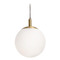 AFX Lighting Afx Lighting Loretto Satin Brass Mini-Pendant Light with Globe Shade LRTP07MBSB