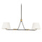 Hudson Valley Lighting Hudson Valley Crown Heights 52-inch Linear Pendant - Aged Brass/Bronze 1062-AGB/DB