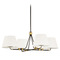 Hudson Valley Lighting Hudson Valley Lighting Crown Heights Aged Brass & Distressed Bronze LED Chandelier 1064-AGB/DB