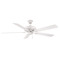 Fanimation Fans Fanimation Fans Edgewood 60 Matte White Ceiling Fan Without Light FP9060MWW