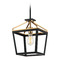 Matteo Lighting Matteo Lighting Mavonshire Black & Aged Gold Brass Mini-Pendant Light C67001BKAG