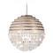 Kalco Lighting Kalco Lighting Sphere Pearlized Antique Brass Pendant Light with Globe Shade 521156PAB