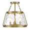 Savoy House Savoy House Lighting Warm Brass Semi-Flushmount Light 6-1802-3-322