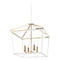 Matteo Lighting Matteo Lighting Mavonshire White & Aged Gold Brass Pendant Light C67014WHAG