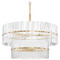 Progress Lighting Progress Lighting Seville Soft Gold Pendant Light with Drum Shade P400390-205