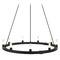 Matteo Lighting Matteo Lighting Cascadian Matte Black Chandelier C75209MB