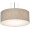 AFX Lighting Afx Lighting Anton Satin Nickel Pendant Light with Drum Shade ANP1214MBSN-JT