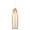 Currey and Company Lighting Currey and Company Parish Antique Brass & Silver Mini-Pendant Light with Oblong Shade 9000-1185