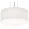AFX Lighting Afx Lighting Anton Satin Nickel Pendant Light with Drum Shade ANP1214MBSN-LW