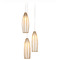 Currey and Company Lighting Currey and Company Parish Antique Brass & Silver Multi-Light Pendant with Oblong Shade 9000-1186