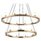 Matteo Lighting Matteo Lighting Cascadian Aged Gold Brass Chandelier C75221AG