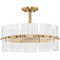 Progress Lighting Progress Lighting Seville Soft Gold Pendant Light with Drum Shade P500456-205