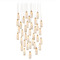 Currey and Company Lighting Currey and Company Parish Antique Brass & Silver Multi-Light Pendant with Oblong Shade 9000-1191
