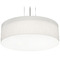 AFX Lighting Afx Lighting Anton Satin Nickel Pendant Light with Drum Shade ANP1524MBSN-LW