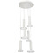 AFX Lighting Afx Lighting Luna White LED Multi-Light Pendant LNAP99L30D1WHRND6