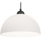 AFX Lighting Afx Lighting Otis Black Pendant Light with Bowl / Dome Shade OTSP10MBBK