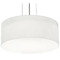AFX Lighting Afx Lighting Anton Black LED Pendant Light with Drum Shade ANP1214LAJUDBK-LW
