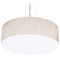 AFX Lighting Afx Lighting Anton Satin Nickel LED Pendant Light with Drum Shade ANP1214LAJUDSN-JT