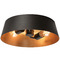 AFX Lighting Afx Lighting Lyric Black & Gold Flushmount Light LRCF14MBBKGD
