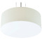 AFX Lighting Afx Lighting Anton Satin Nickel LED Pendant Light with Drum Shade ANP1214LAJUDSN-LW