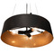 AFX Lighting Afx Lighting Lyric Black & Gold Pendant Light with Drum Shade LRCP22MBBKGD