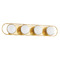 Mitzi by Hudson Valley Mitzi Paige Aged Brass 4-Light Vanity Fixture H783304-AGB
