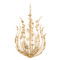 Troy Lighting Troy Lighting Delmore Vintage Gold Leaf LED Mini-Chandelier F4620-VGL
