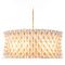 Kalco Lighting Kalco Lighting Flair Oxidized Gold Leaf Pendant Light with Drum Shade 520056OL