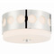 Crystorama Lighting Crystorama Lighting Kirby Polished Nickel Flushmount Light KIR-B8100-PN