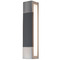 AFX Lighting Afx Lighting Post Satin Nickel & Dark Grey LED Sconce PTS3151200L30D1SNGY