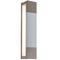 AFX Lighting Afx Lighting Post Satin Nickel & White LED Sconce PTS3151200L30D1SNWH