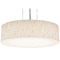 AFX Lighting Afx Lighting Anton Satin Nickel LED Pendant Light with Drum Shade ANP1524LAJUDSN-JT
