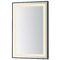 ET2 Lighting Framed Rectangle 24-Inch Illuminated Mirror E42092-BK