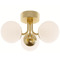 AFX Lighting Afx Lighting Metropolitan Satin Brass LED Semi-Flushmount Light METC15L30D1SB