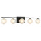Matteo Lighting Matteo Lighting Nimbus Matte Black LED Bathroom Light W30705MB