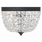 Crystorama Lighting Crystorama Lighting Nola Black Forged Flushmount Light NOL-312-BF-CL-MWP
