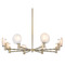 Matteo Lighting Matteo Lighting Cloudburst Champagne Gold LED Chandelier C33808CG